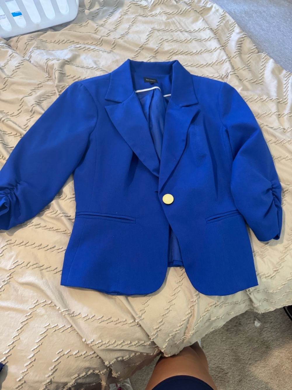 Bright Blue Women's Blazer Jacket - Classic Tailored Style